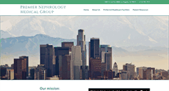 Desktop Screenshot of premiernephrologyla.com